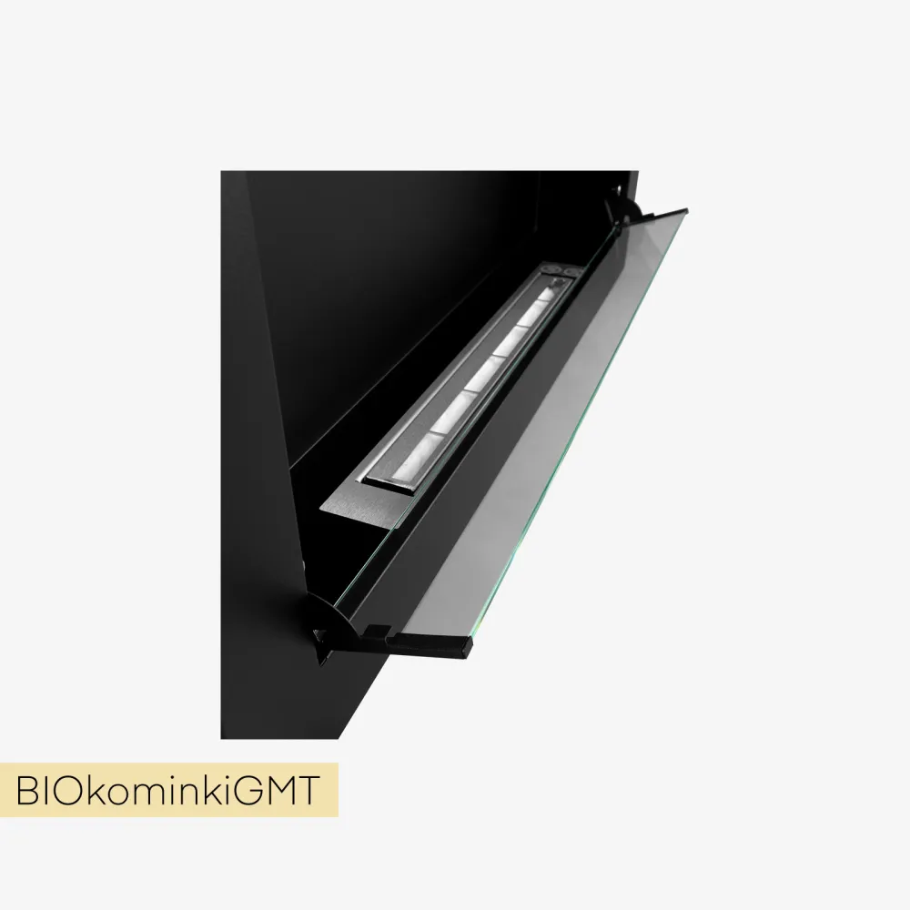 Szyba do biokominków BOX. Szkło hartowane. 100% bezpieczeństwa